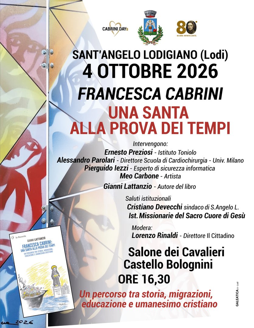 Presentazione del libro "Francesca Cabrini: una Santa alla prova dei tempi"
