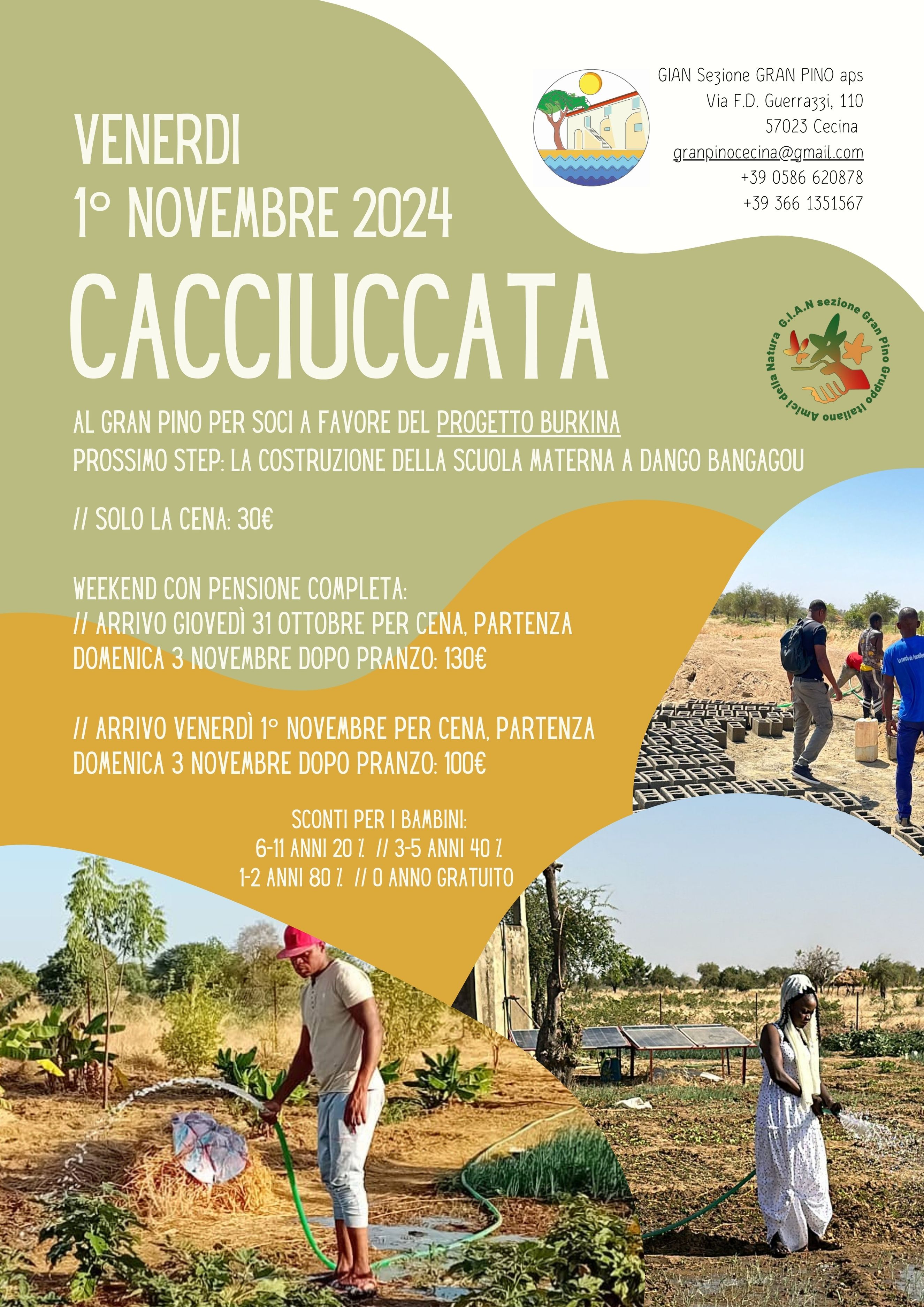 La Cacciuccata a favore del Progetto Burkina